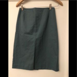 Miu Miu teal cotton skirt